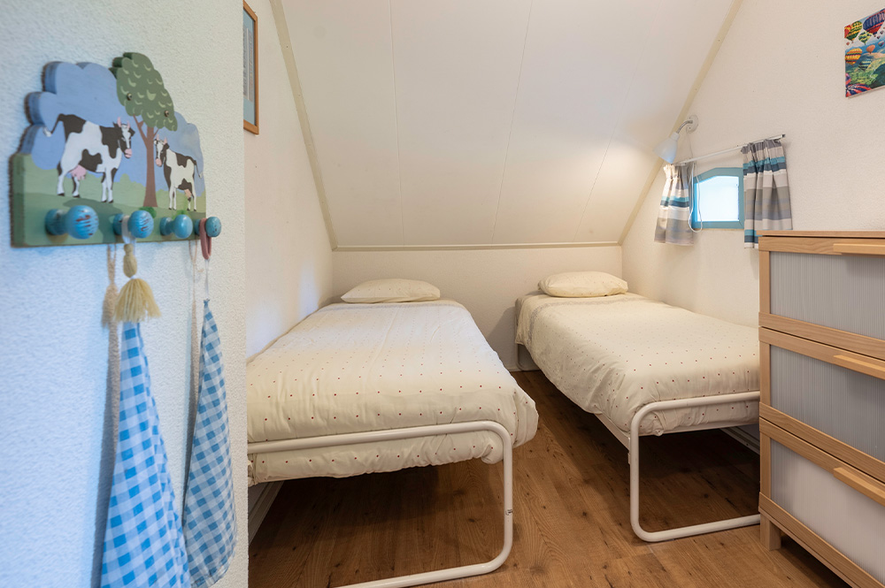 4 personen appartement Ijsvogel groepsaccommodatie vakantie slaapkamer